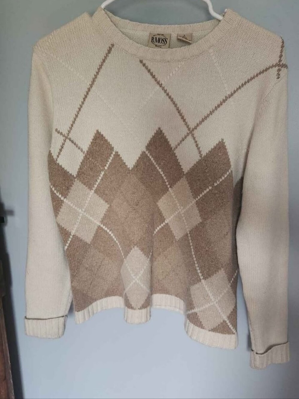 Vintage Tailor B. Moss Argyle Sweater